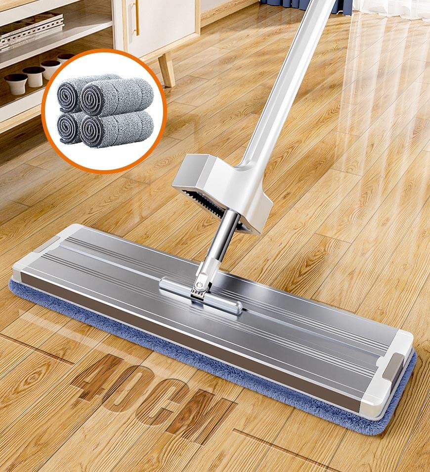 Joybos® 16" Microfiber Mop Floor Cleaning System with 4 Mop Pads UK