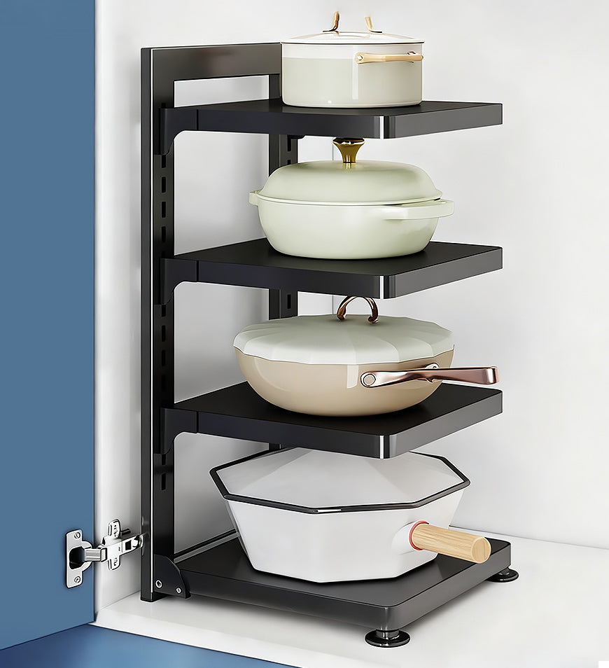 Joybos® Kitchen Pot Rack Multi-Tier Kitchen Storage Rack Adjustable He ...