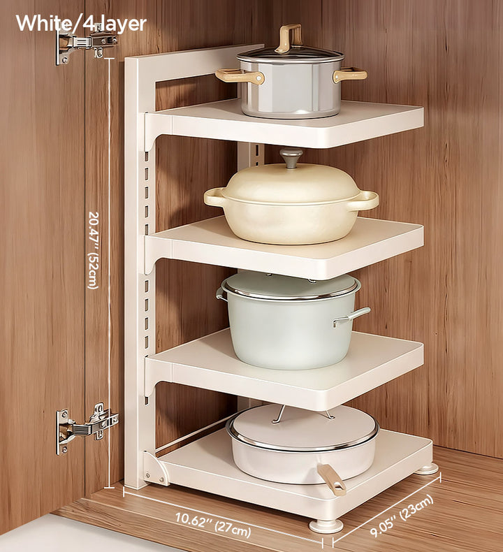 Joybos® Kitchen Pot Rack Multi-Tier Kitchen Storage Rack Adjustable He ...