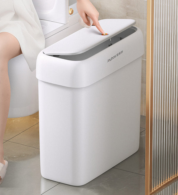 Joybos® Narrow Bathroom Trash Can with Lid Z39