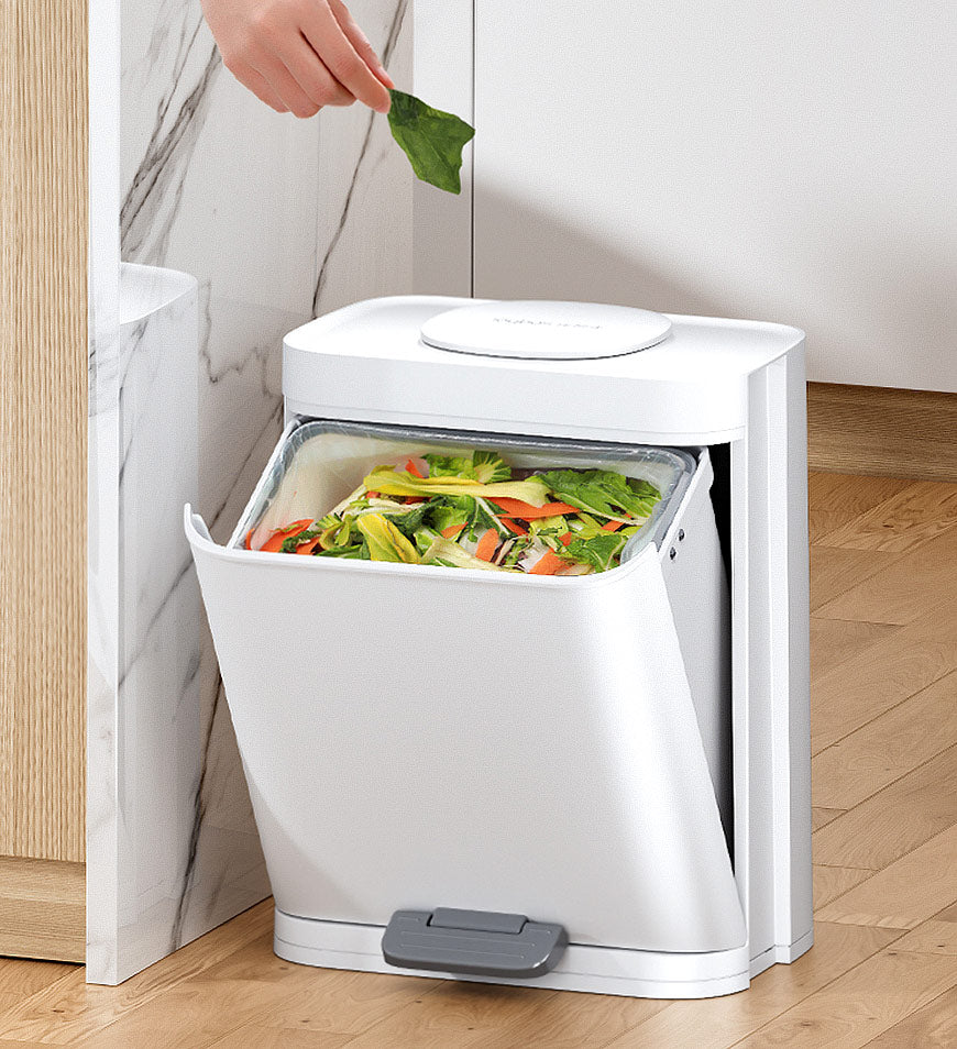 Joybos® 4.2 Gal Step Trash Can with Small Lid and Hand Free Foot Pedal